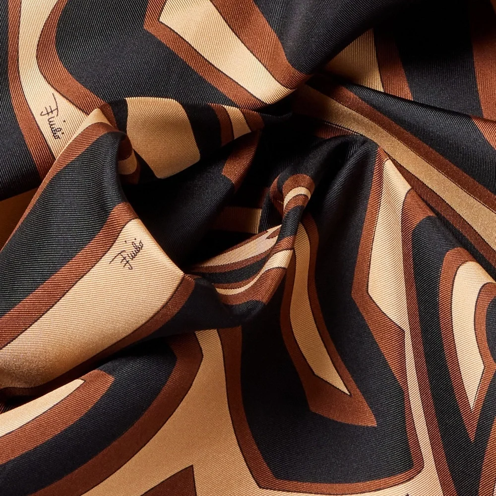 New PUCCI Labirinto silk twill scarf